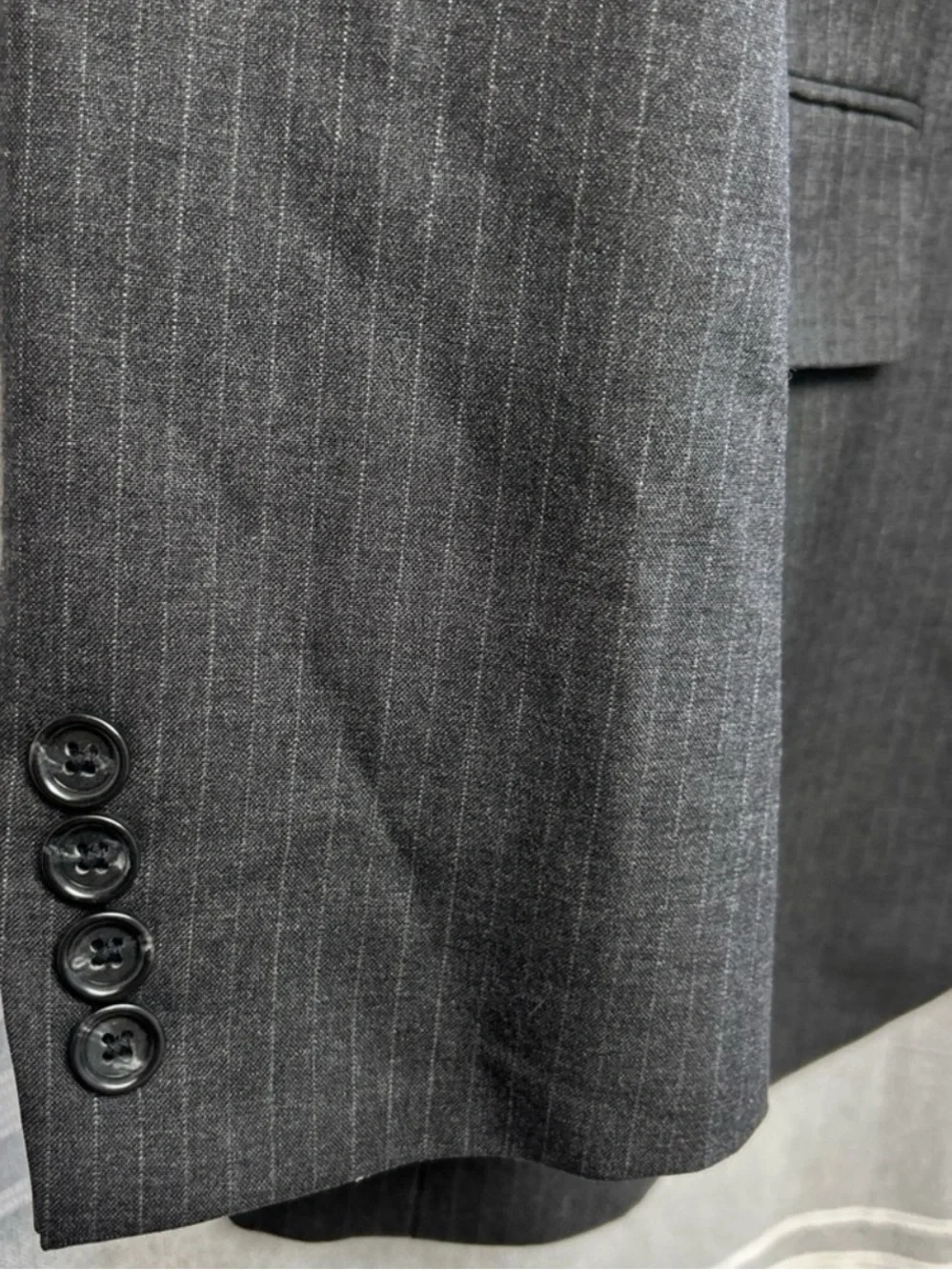 J Crew Jacket Mens 42L Gray 3 Button Aldridge Loro Piana Super 120s Wool Blazer